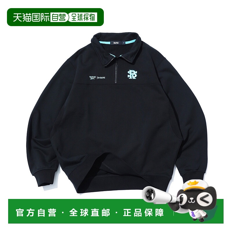 1h可退 日本直邮REEBOK x SILAS 男女同款半拉链卫衣 90s复古运动
