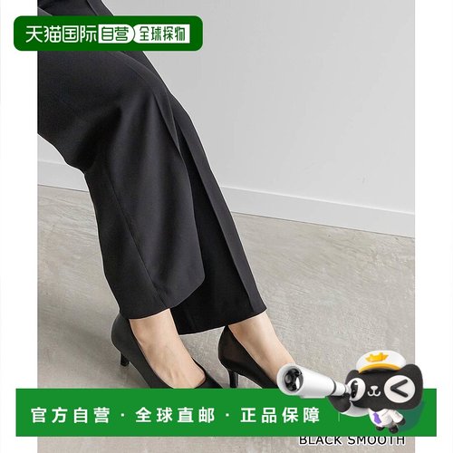 日本直邮RANDA 无压力圆头浅口女鞋 RA041BW07445 黑色单鞋一脚蹬