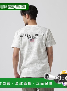 日本直邮AVIREX SHORT SLEEVE CREW NECK T-SHIRT 'AVIREX LIMITE
