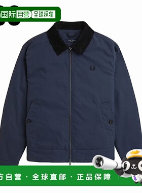 日本直邮Fred Perry 棉质 Caban 夹克 J8535尺码 184（黑色）738W