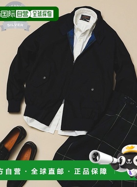 1h可退 日本直邮BARACUTA 男装 经典宽松G9夹克 黑色卫队格纹里布