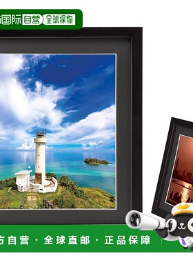 【日本直邮】HAKUBA 相框 MM-01 6 切面木质带支架黑色 FWMM01-BK