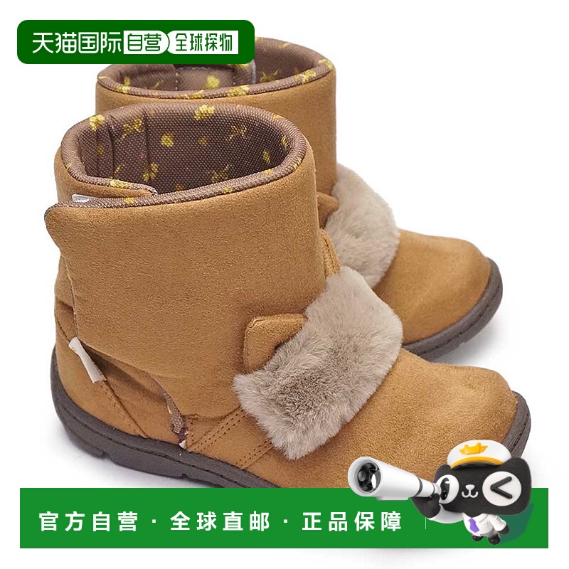 日本直邮Moonstar 胡萝卜靴子 CR C2324 儿童抗菌防臭魔术毛皮宽