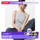 女款 GRAY 罗纹文胸背心 日潮跑腿UNIQLO优衣库 LIGHT 47398