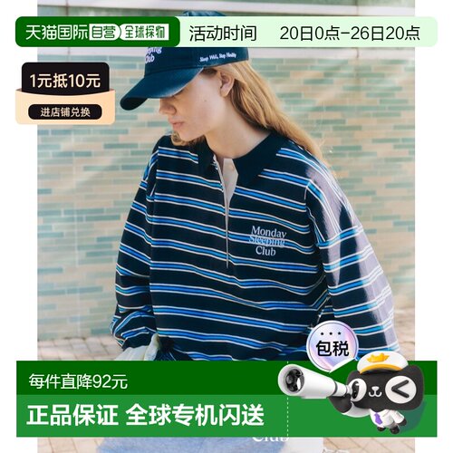 Monday Sleeping Club 女士 复古网球俱乐部刺绣棒球帽 6