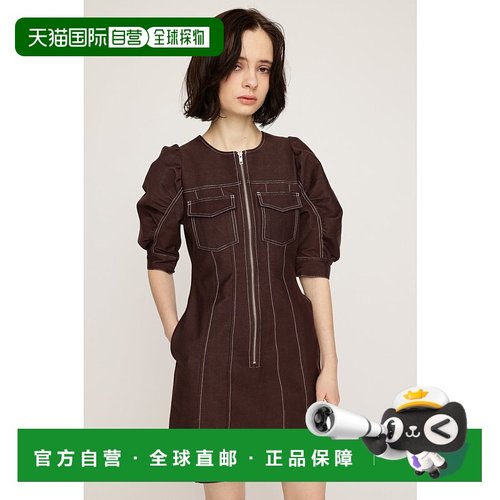 日本直邮SLY BICOLOR STITCH短连衣裙 [SL3994EW030053]