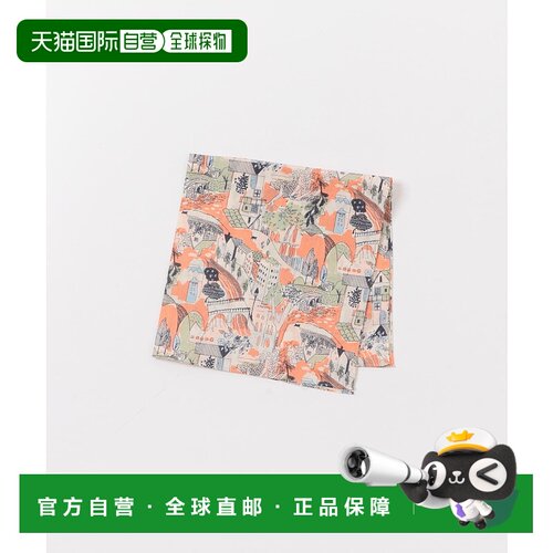 1h可退 日本直邮LIFE STYLE TAILOR 男装 全棉 花卉图案手帕 DT26