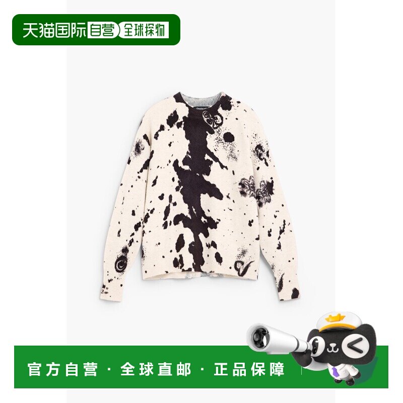 日本直邮Desigual 德诗高 女装 艺术泼彩圆领卫衣 26WWJFXG图片