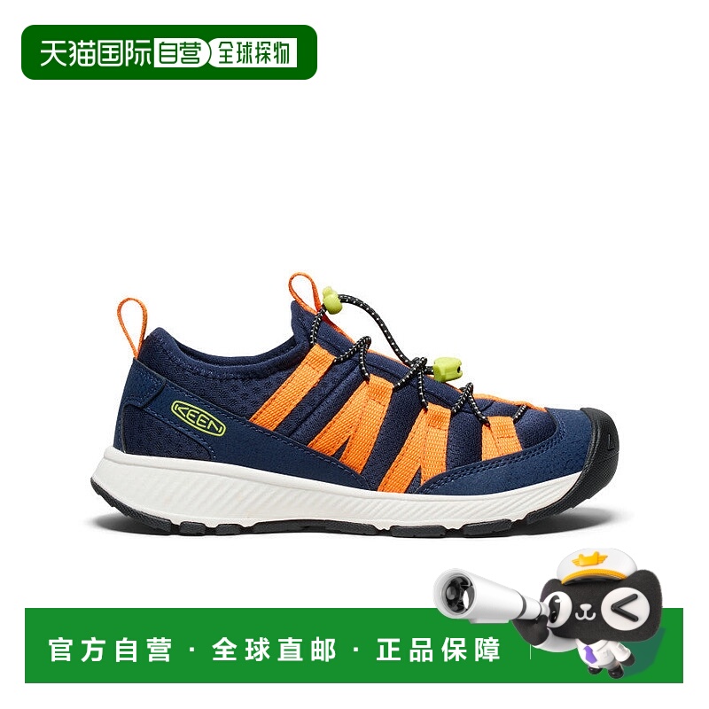 日本直邮KEEN Motozoa 舒适轻便 防滑耐磨 低帮 儿童训练鞋 蓝色