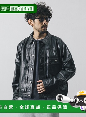 1h可退 日本直邮Firsthand 男装 放胆剪影 本革防泼水夹克 TYPE-1