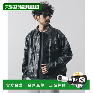 1h可退 日本直邮Firsthand 男装 放胆剪影 本革防泼水夹克 TYPE-1