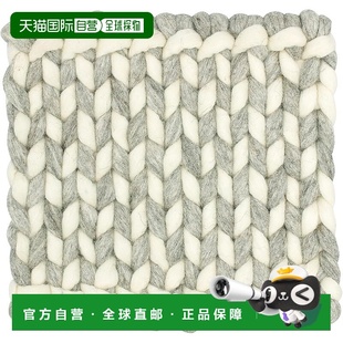 尼泊尔Pokopoko Nepal 丸真 方形白色手工羊毛毡锅垫 日本直邮