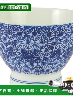 【日本直邮】波佐見烧 Kurawanka 玳瑁纹碗 蓝色 13924瓷器