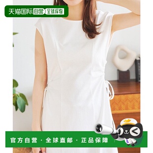 日本直邮KOBE LETTUCE 腰部剪裁褶皱丝带连衣裙 [E3372]
