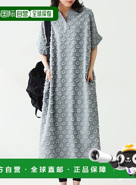 1h可退 日本直邮antiqua 女士流苏波点连衣裙 PA03800