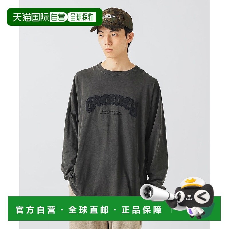 1h可退 日本直邮BEAMS HEART 男士宽松长袖T恤 古着风贴布设计 42