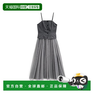 日本直邮日潮 GRL纱裙拼接 伞摆吊带连衣裙tu1194紧身裙子优雅