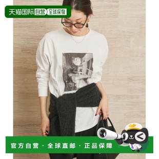 日本直邮Plage 半袖 女装 印花T恤 2507092271704 宽松长款 1h可退