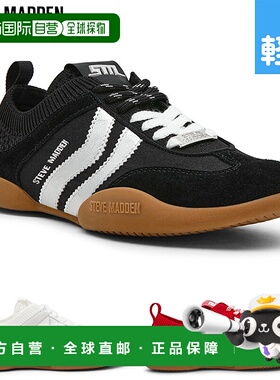 日本直邮Steve Madden 女士 BISCOTTI-XS 喇叭运动鞋轻便低帮系带