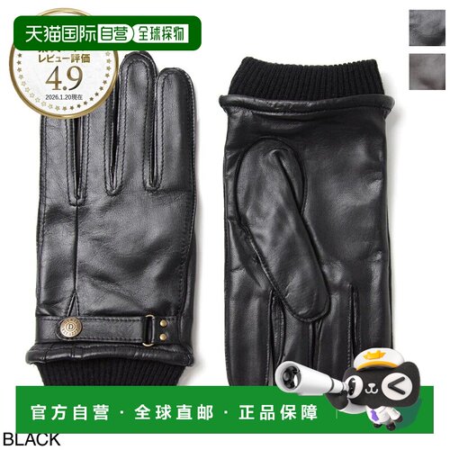 日本直邮Dents 男士手套 5 号 9018 黑色 INTERNATIONAL PENRITH