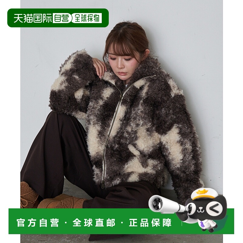 1h可退 日本直邮Ray Cassin 女装 双拉链宽松仿毛绒外套 RCN10523