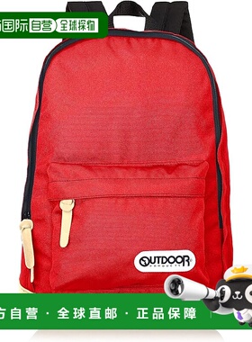 【日本直邮】Outdoor 男士背包A4收纳电脑隔层 大容量22L 红色