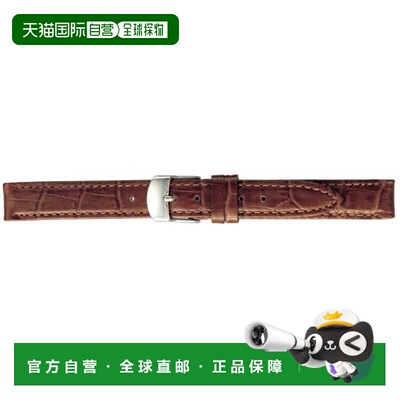 日本直邮BKME053CI BAMBI SCOTCHGARD 棕色压纹牛皮表带