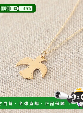 1h可退 日本直邮OMBRE CLAIRE 女士简约设计感鸟形吊坠项链 69420