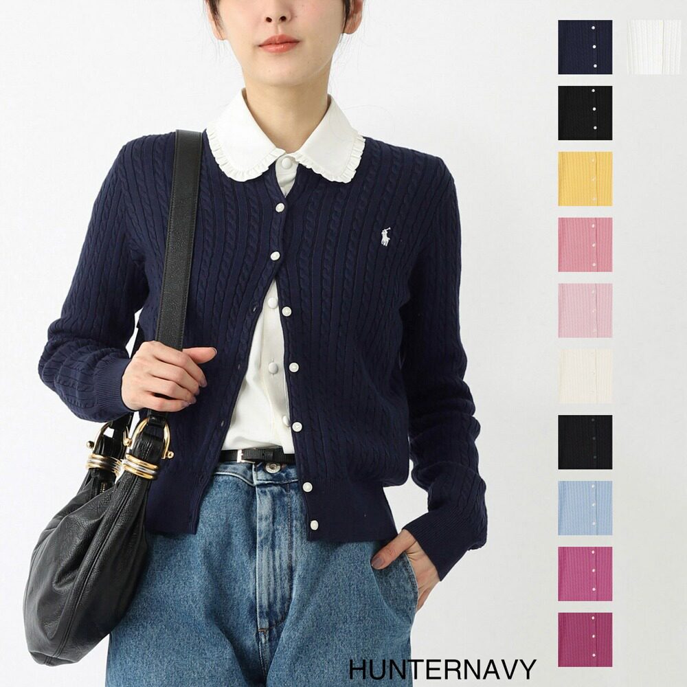 自营 Polo Ralph Lauren KIDS 女童麻花针织棉开衫 (313543047 01