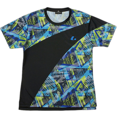 日本直邮LUCENT Uni 比赛衬衫无领蓝色网球 XLH3287 短袖