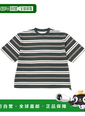 1h可退 日本直邮j.n.r.d 男士波浪纹条纹短袖T恤 2025AAOM05370