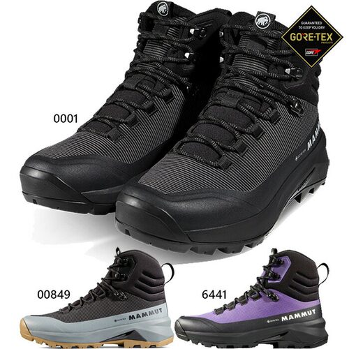 日本直邮Mammut 登山靴 防水透气 DUCAN III HIGH GTX 黑色 3030-