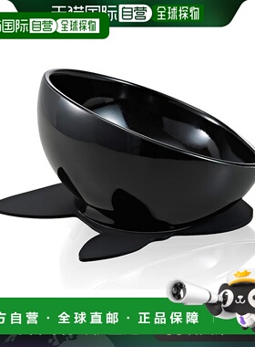 【日本直邮】HARIO玻璃王 宠物碗 黑色150ml 带硅胶垫PTS-BH-B-SH