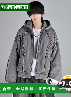 1h可退 日本直邮ADRER男女同款防寒短款连帽夹克 中棉填充宽松设
