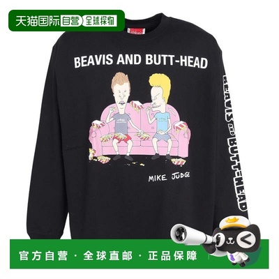 日本直邮ManhattanPortage 男士长袖印花T恤 BEAVIS AND BUTT-HEA