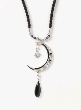 1h可退 日本直邮CAYHANE  女士太阳与新月主题项链 手工制作 独特