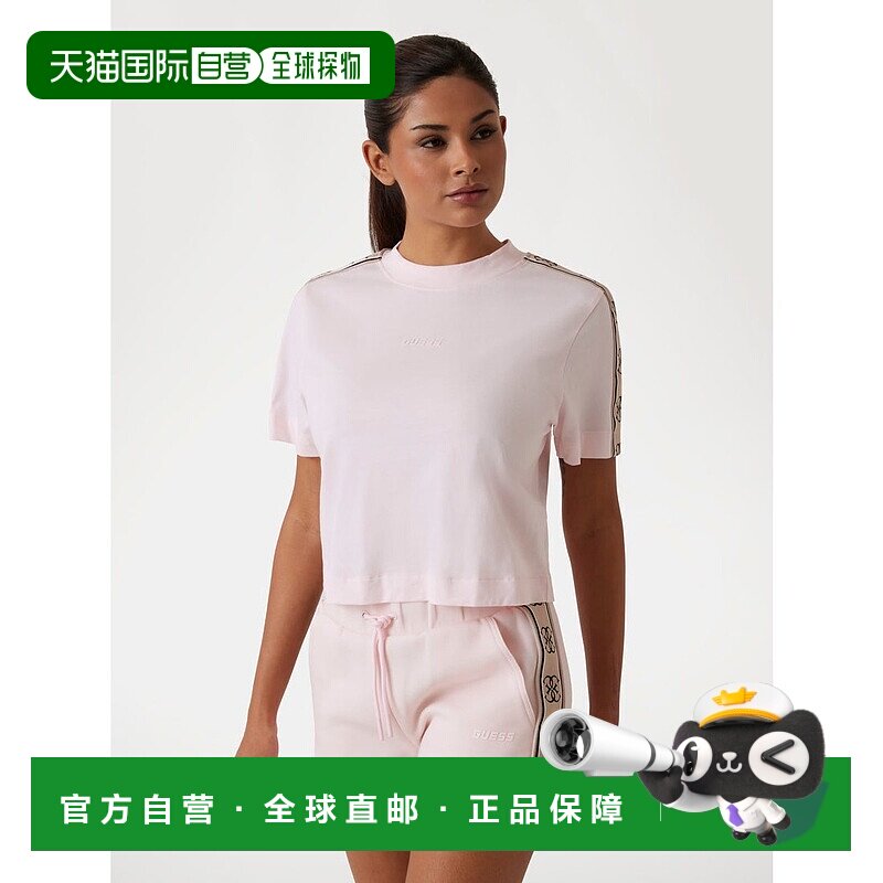日本直邮Guess Britney Crop Tee 女士T恤 [GU1432EW28561]