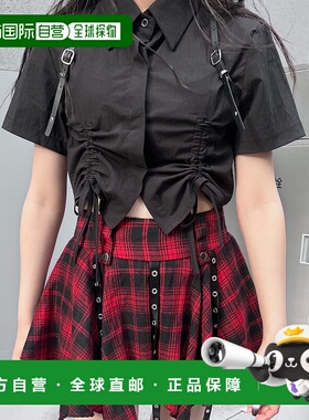 1h可退 日本直邮Figments 女士抽绳朋克短袖衬衫 FG24SS193