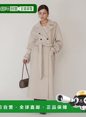 1h可退 日本直邮KINO THE KEI 女士 宽松长款风衣 多功能腰带设计