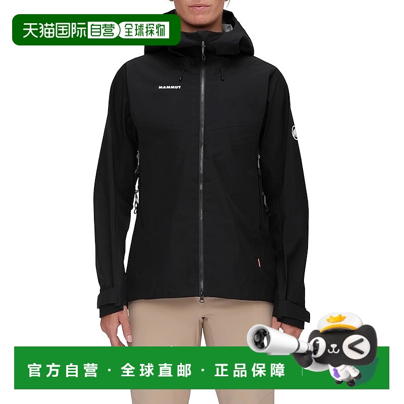 【日本直邮】猛犸象Crater 4 硬壳防水连帽夹克 亚洲版女款/黑