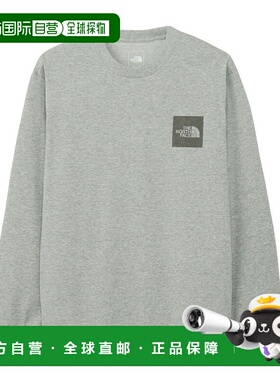 日本直邮THE NORTH FACE 长袖方形Logo T恤 NT82534 2025AW
