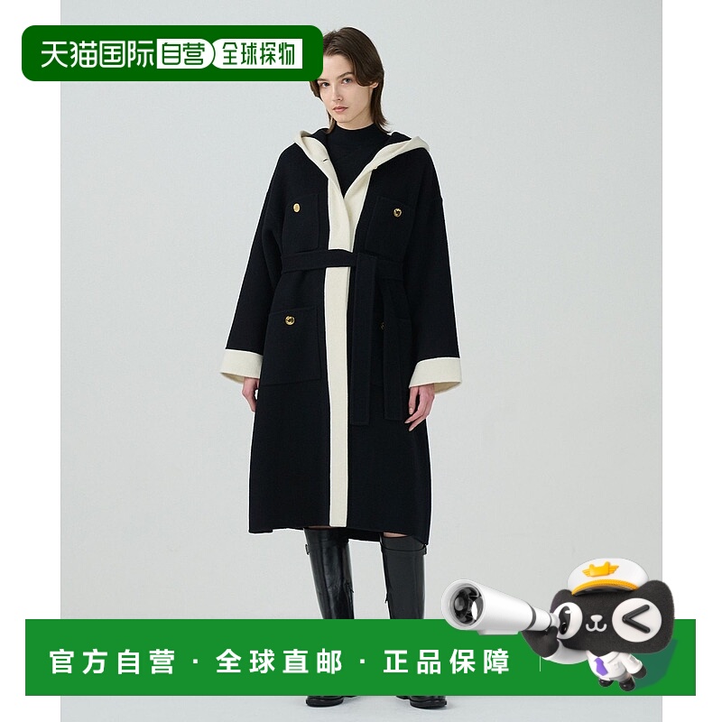 1h可退 日本直邮GRACE CLASS 女士连帽双面羊毛大衣 0224469020