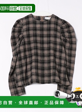 1h可退 日本直邮A_ 女装 格纹衬衫 宽松半袖设计 A0561FB052