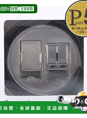 日本直邮Calvin Klein 皮带扣皮带套装双面 11CK020026 078 黑色