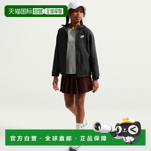 日本直邮Nike YTH NSW RPL WR 连帽夹克（青少年款）IF2821-010