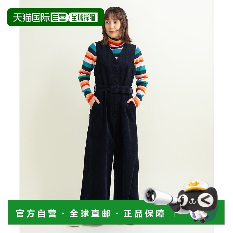 1h可退 日本直邮CHILD WOMAN 女装 宽松连体裤 细罗纹灯芯绒 半腰