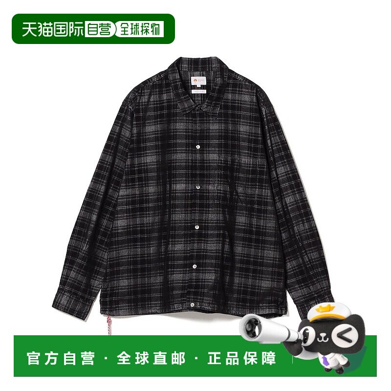 1h可退 日本直邮BEAMS JAPAN 男士 棉质宽松休闲衬衫 11111285791图片