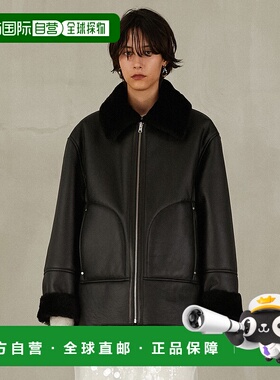 1h可退 日本直邮PRANK PROJECT 女装 可翻转 羊革穆顿外套 宽松设