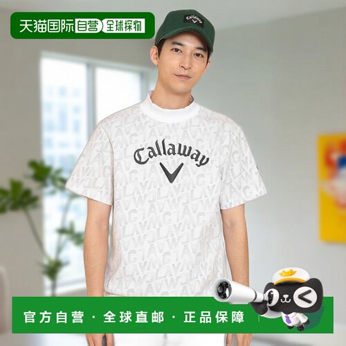 日本直邮Callaway 男士高尔夫短袖圆领卫衣 C24217103-1030