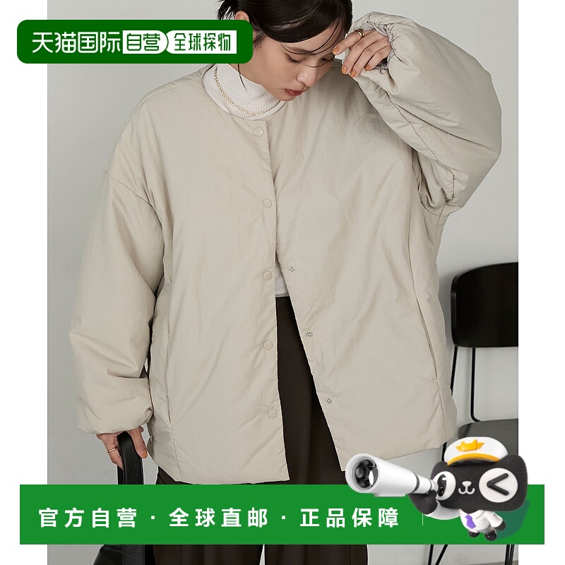 1h可退 日本直邮MONO-MART 女装 2WAY无领宽松中棉夹克 jk1303